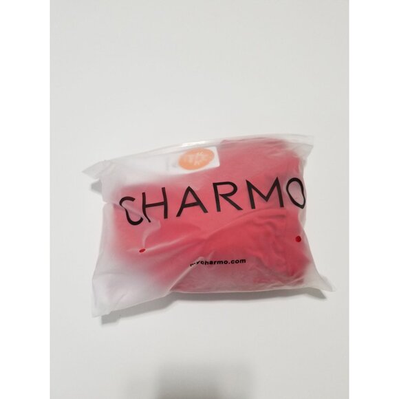 Charmo One Piece Tummy Control Swimsuit Ruched Strappy V Neck In Red - Size 2XL - Picture 6 of 9